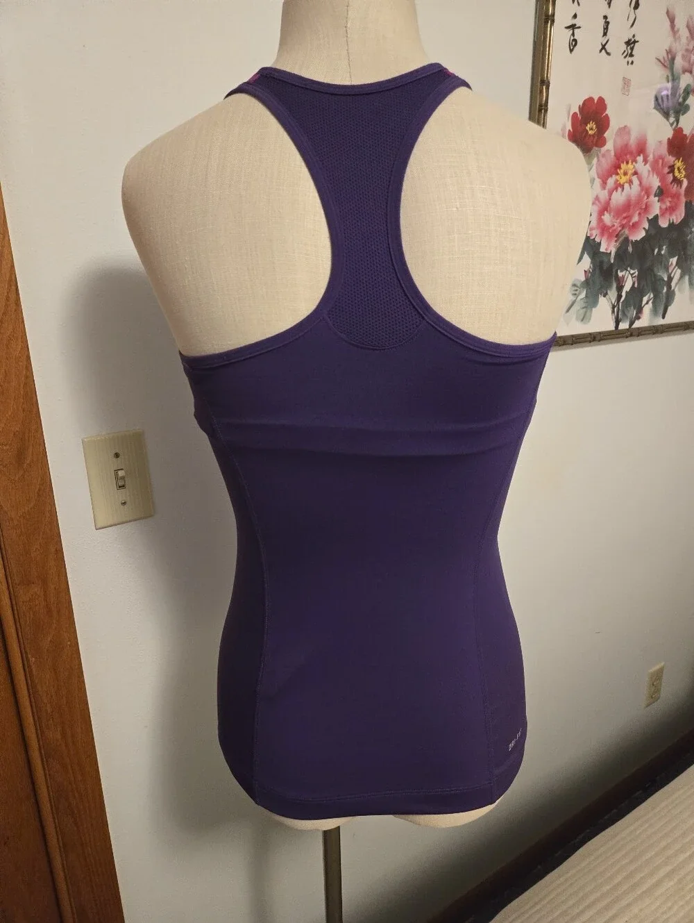 NIKE Purple Racerback Athletic Tank Top